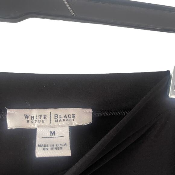 White‎ House Black Market Women's Size Medium Black Ruffle Mini Skirt - Picture 4 of 7